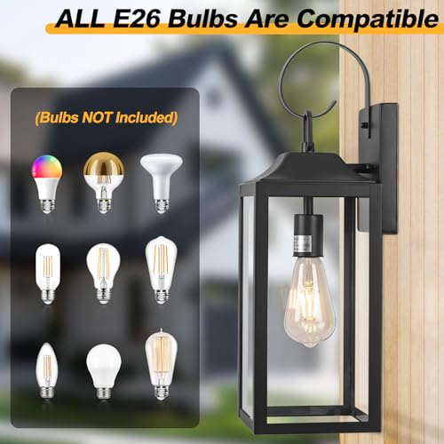 19" Large Outdoor Light Fixture 2 Pack (2 Count)
