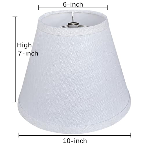 Small White Lamp Shades Set of 2