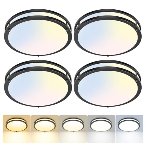 4 Pack Flush Mount Ceiling Light Fixture (4 Count)
