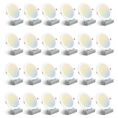 24 Pack 8 Inch LED Recessed Light with Junction Box (24 Count)