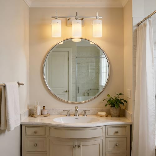 Brushed Nickel Bathroom Light Fixtures
