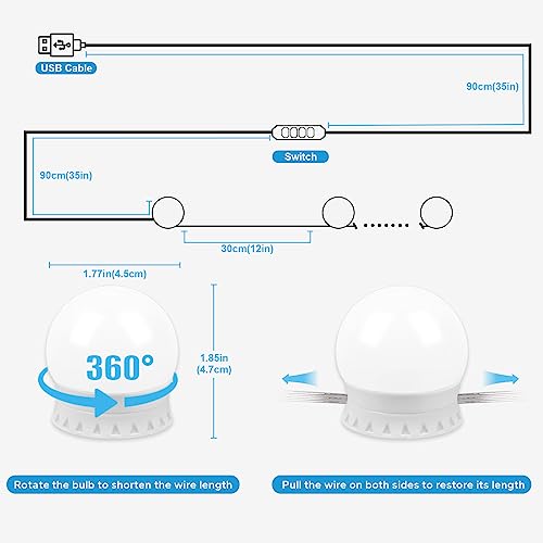 LED Vanity Lights For Mirror (14 Count)