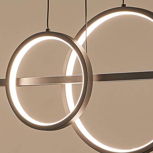 Modern LED Black Gold Chandelier