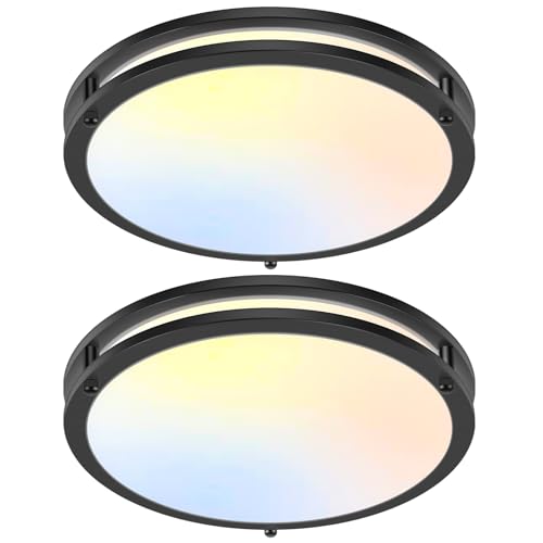 2 Pack 50W Dimmable Flush Mount Ceiling Lights (2 Count)