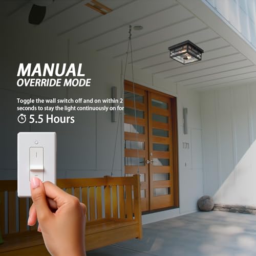 Outdoor Flush Mount Motion Sensor Ceiling Light
