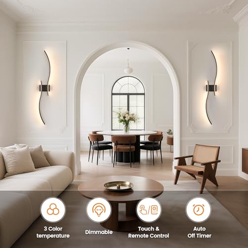 Battery Operated Wall Sconces Set of Two