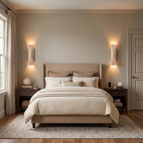 Modern Travertine Wall Sconce