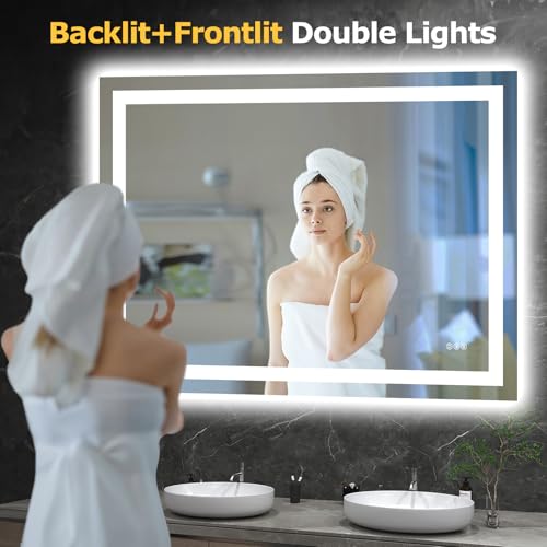 48"X36" LED Bathroom Mirror with Lights