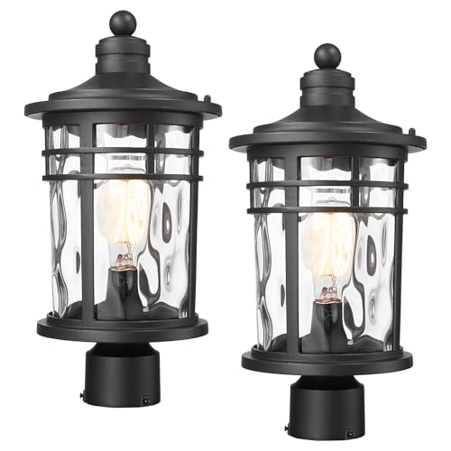 2 Pack Large Outdoor Post Lights Lamp Posts Outdoor Lighting (2 Count)