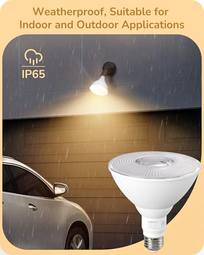 PAR38 LED Flood Light Bulbs Outdoor Dimmable 3000K 1800LM 6 Pack (6 Count)