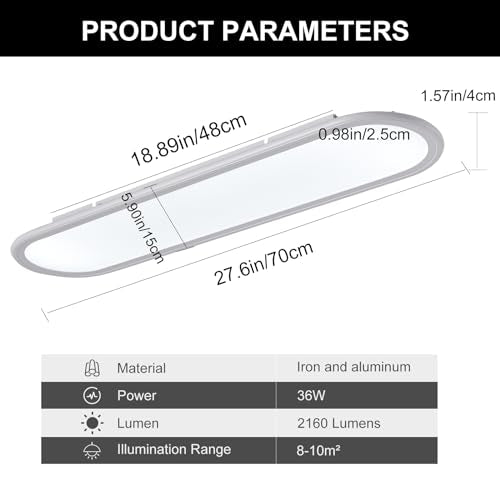 27.6 Inch LED Ceiling Light