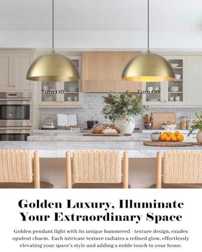 Gold Pendant Lights Kitchen Island (2 Count)