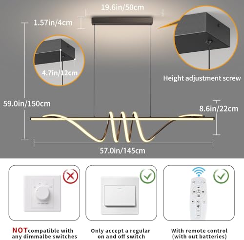 Modern LED Pendant Lights Kitchen Island