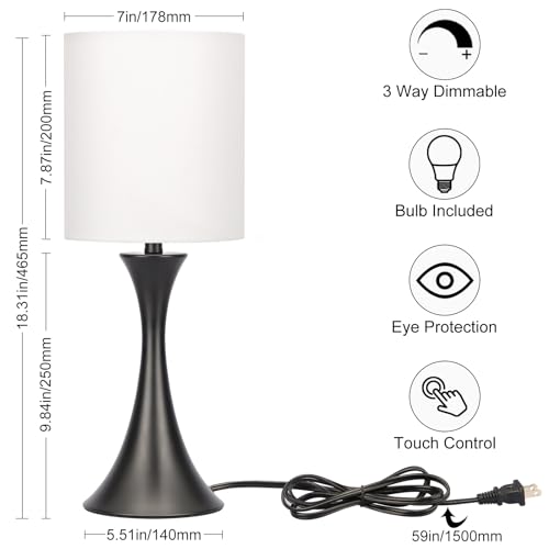 3 Way Touch Control Table Lamp