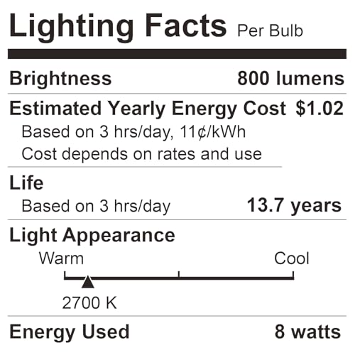 A19 LED Light Bulbs (3 Count)