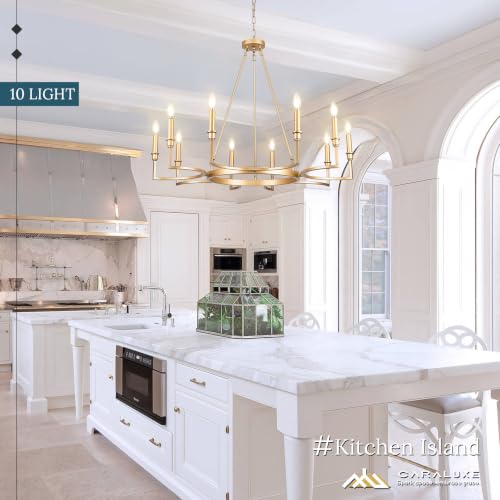 10 Light Candelabra Chandelier Living Room Gold Chandeliers 39in