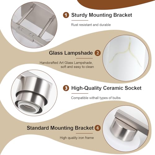 5 Light Bathroom Light Fixtures (5 Count)