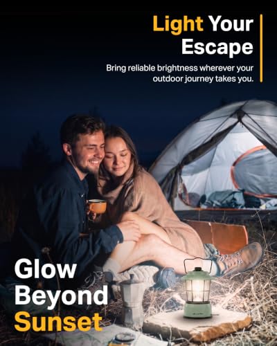 Rechargeable Retro Lantern LED Camping Lantern (2 Count)