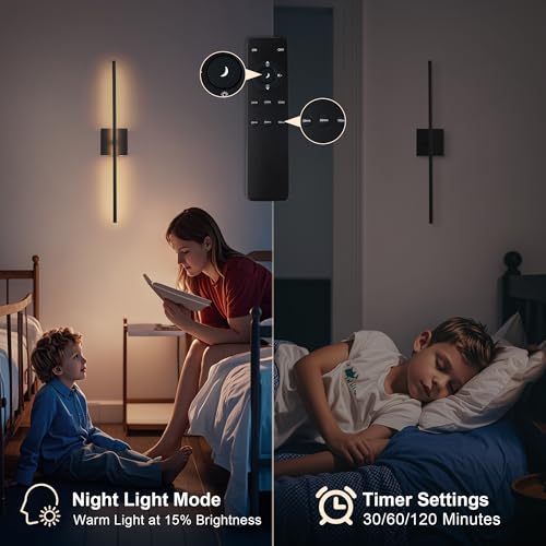 Rechargeable Wall Sconces Battery Operated Set of 2 (2 Count)