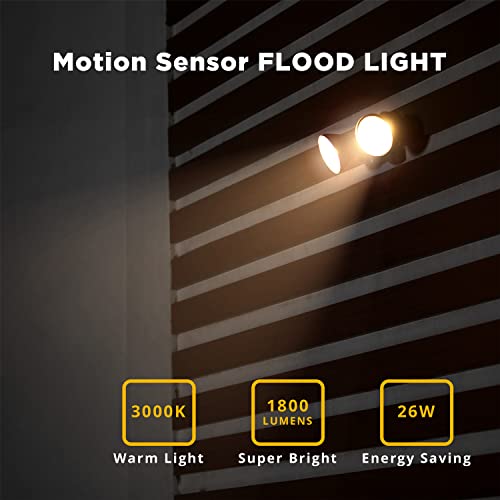 1800LM LED Motion Sensor Light Outdoor
