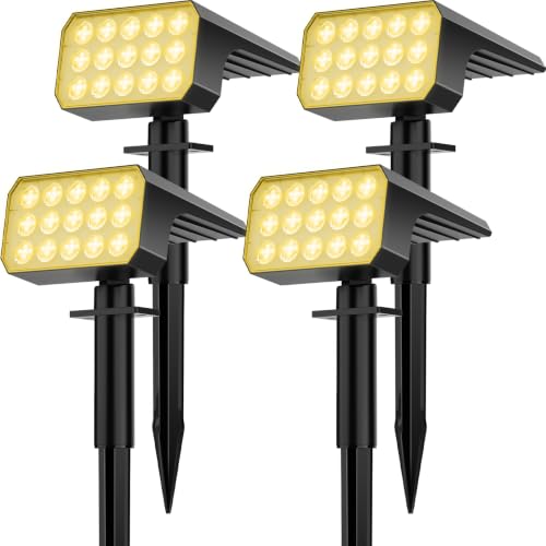 Solar Spot Lights Outdoor (4 Count)