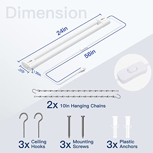 4Pack 2FT LED Shop Light (4 Count)