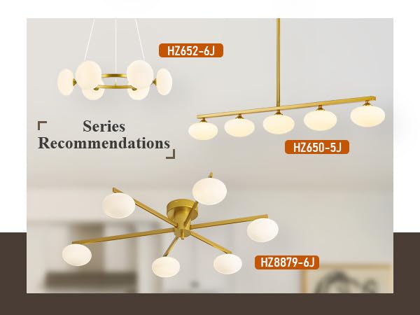 Modern Gold Chandelier