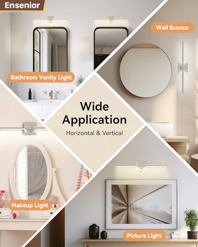 24" Brushed Nickel Modern Bathroom Vanity Lights
