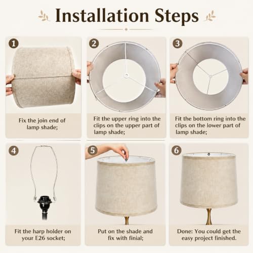 Drum Lamp Shades Set of 2