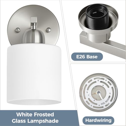 Brushed Nickel Bathroom Light