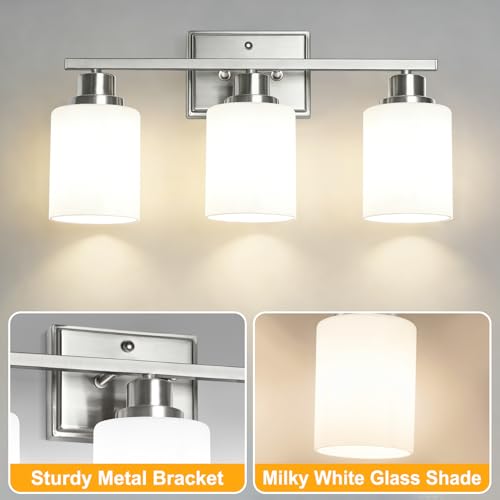 3 Light Bathroom Light Fixtures