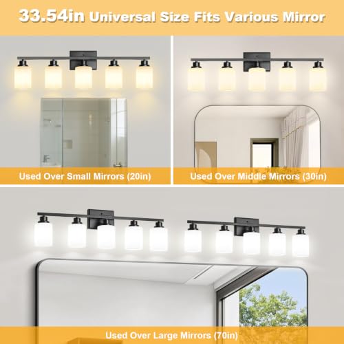 5 Light Bathroom Light Fixtures