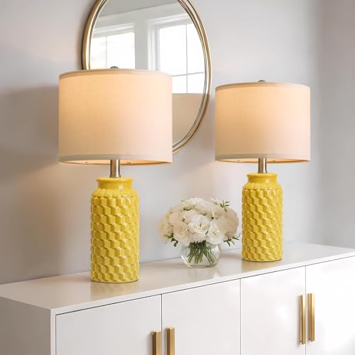 20.5" Ceramic Table Lamps Set of 2 (2 Count)