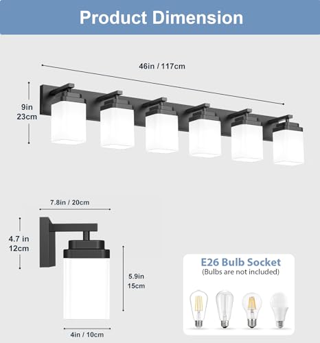 Matte Black Bathroom Light Fixtures