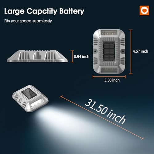 Solar Dock Lights Marine 8 Pack (8 Count)