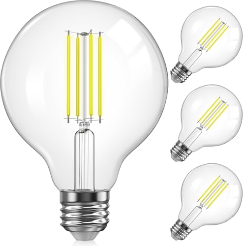 G25 LED Globe Light Bulbs for Vanity (4 Count)