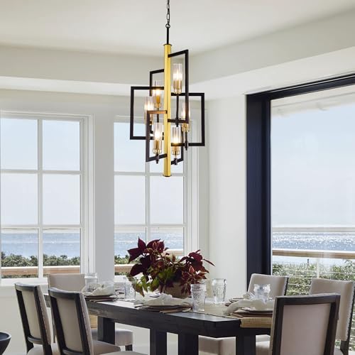 Black Gold Chandelier Light