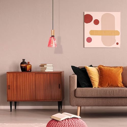 RED Light Bulbs LED Vintage Light Bulb 3.5W Equivalent 20W Ice Shaped E26 Led Bulb Medium Base (3 Count)