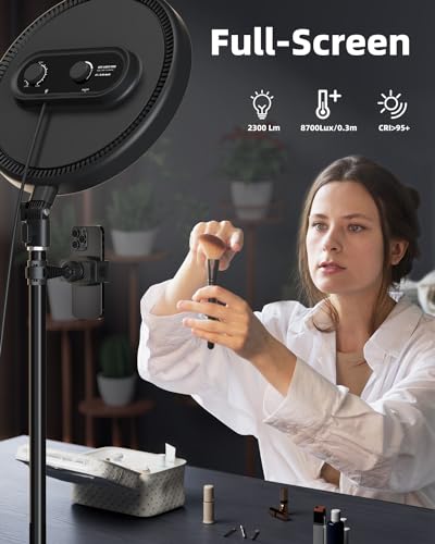 Large Ring Light with 79" Stand