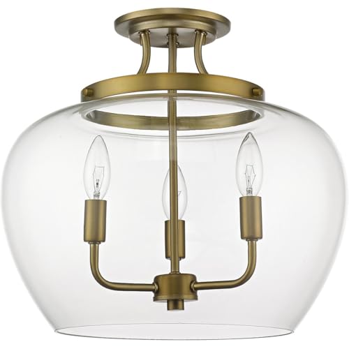 3 Light Semi Flush Mount 473SF