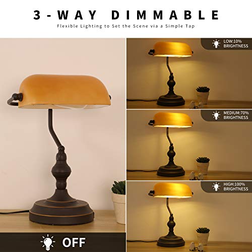 Banker Desk Lamp Touch Control