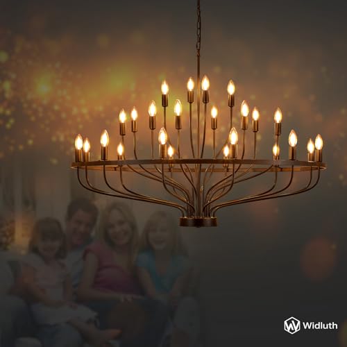 47.2" Large Black Chandelier Light Fixture