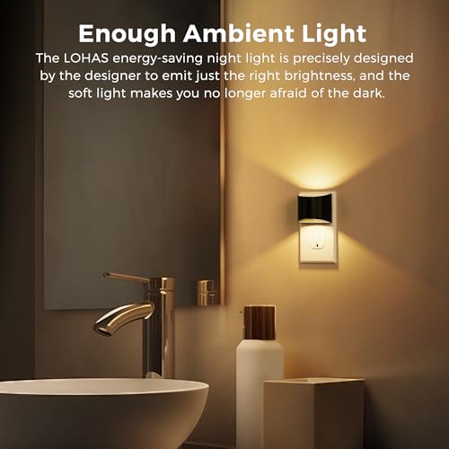 Night Lights Plug into Wall with 3CCT Adjustable (2 Count)