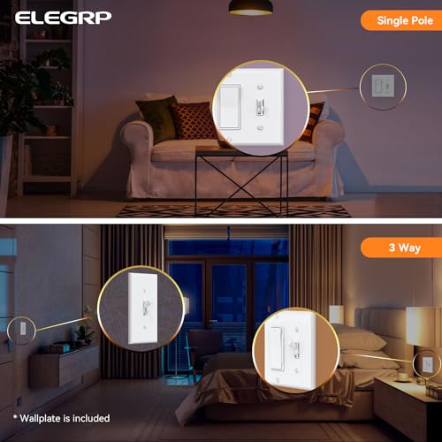 Digital Toggle Dimmer Switch for Dimmable LED (6 Count)