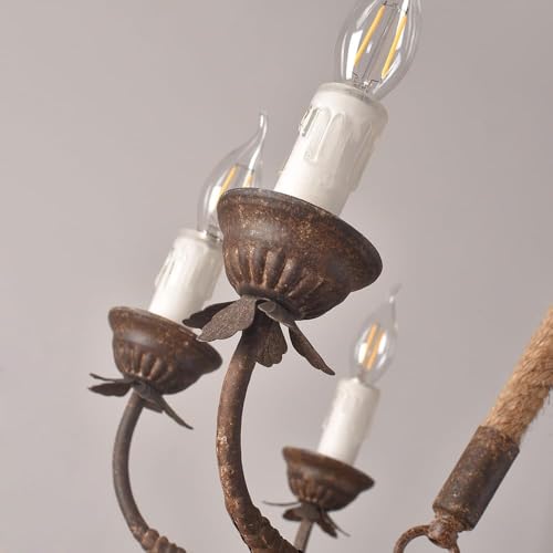 Rustic Candle Chandelier