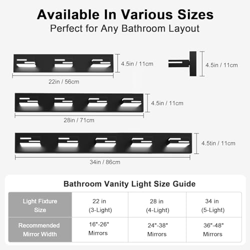 LED Modern Bathroom Vanity Light Fixtures