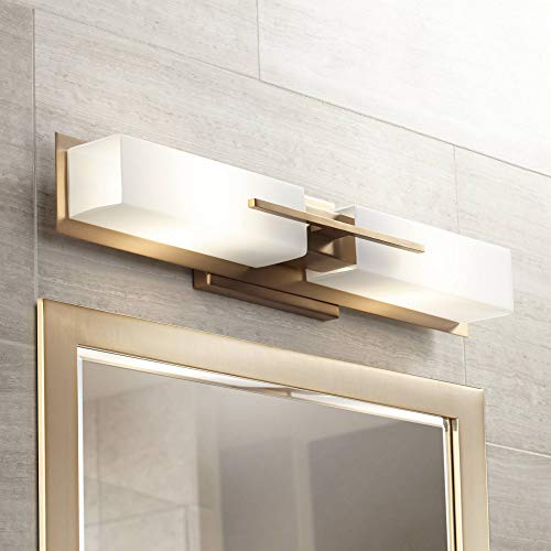 Midtown 23 1 2" Wide Burnished Brass Modern Bath Wall 2