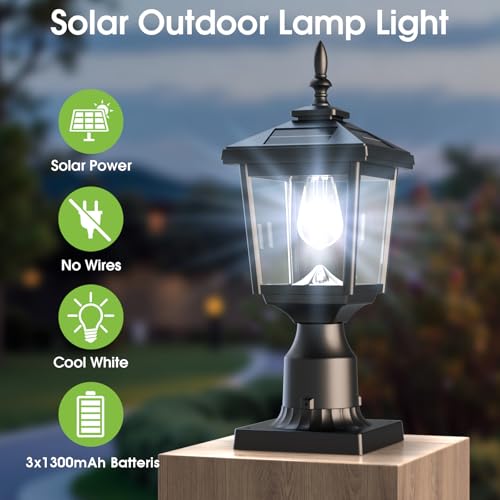Solar Post Light Outdoor (2 Count)