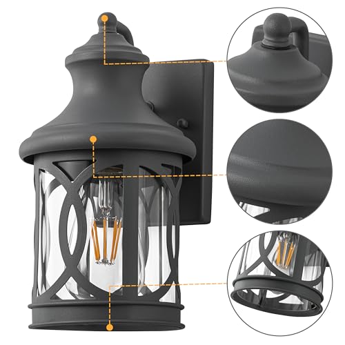 2 Pack Outdoor Wall Lights (2 Count)
