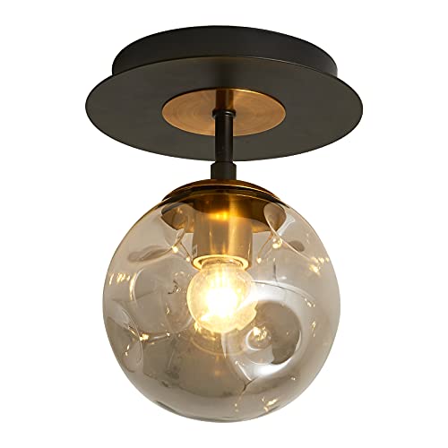 1 Light Mini Glass Globe Ceiling Light